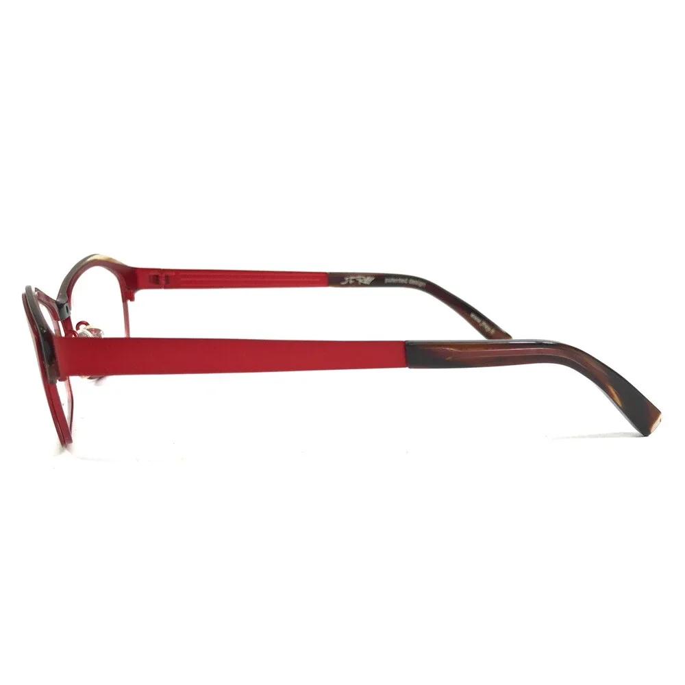 J.F. Rey Eyeglasses Frames JF2555 3090 Matte Red Brown Tortoise 53-15-134